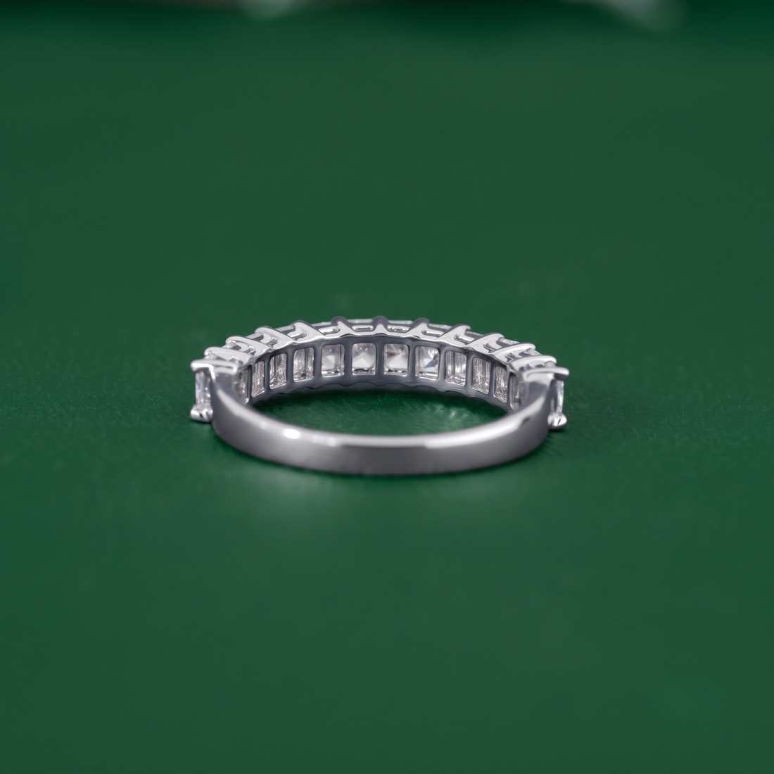 Radiant Cut Wedding Band In Solid Gold