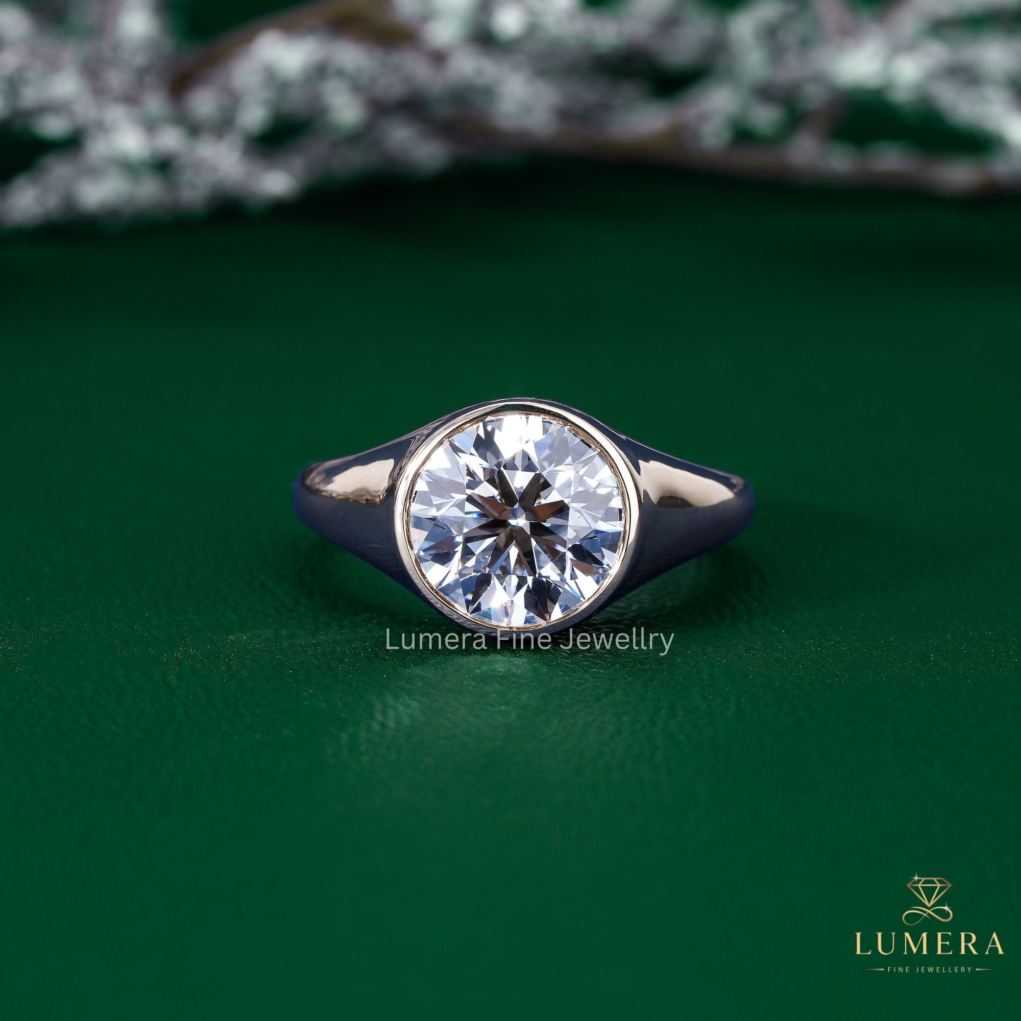 solitaire engagement ring with unique solitaire ring.
