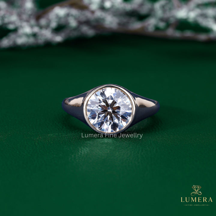 solitaire engagement ring with unique solitaire ring.
