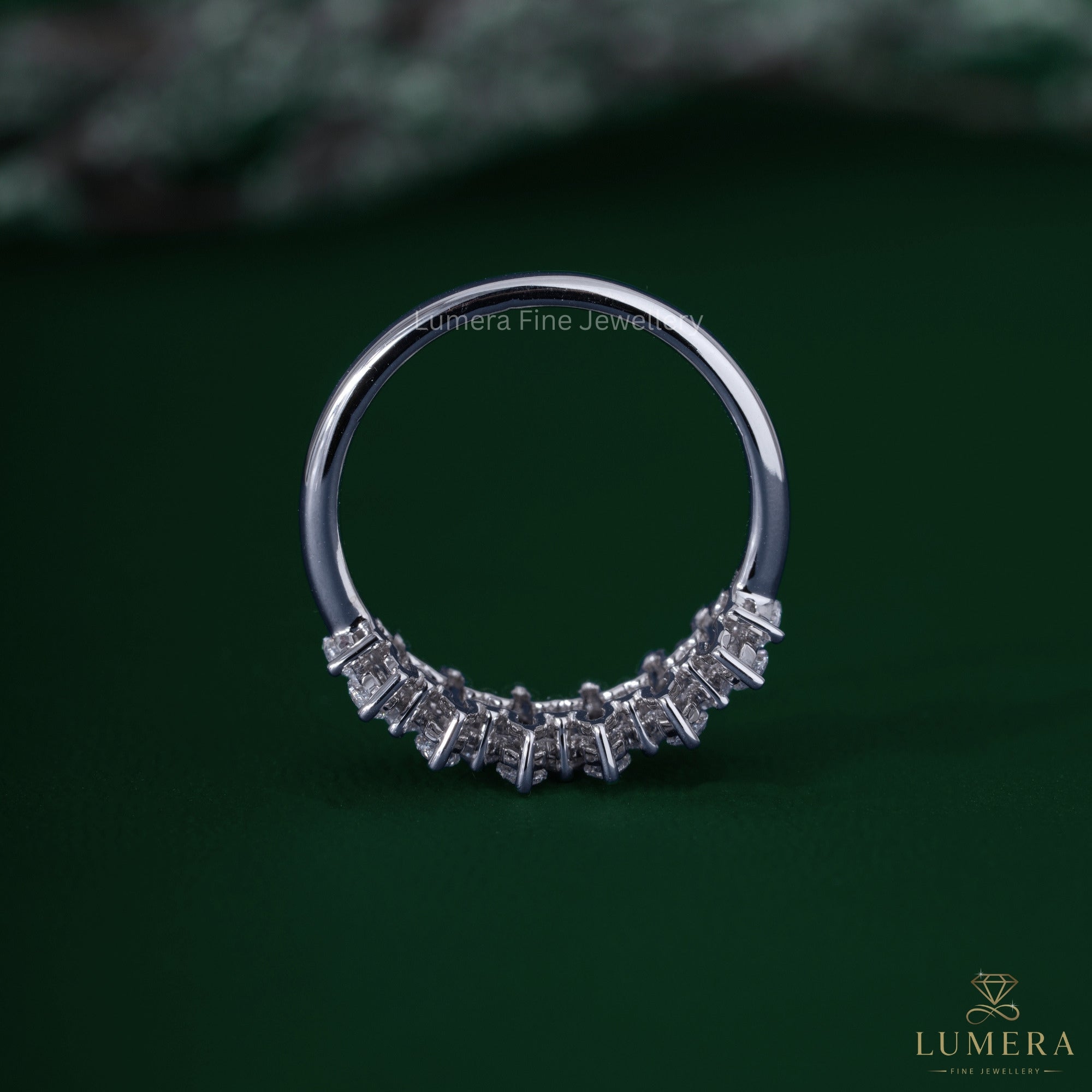 lumera diamond band with marquise diamond wedding band.
