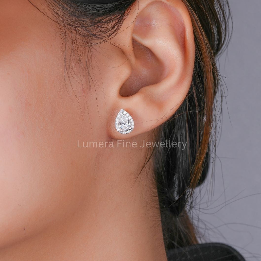 halo diamond earrings with unique earrings.
