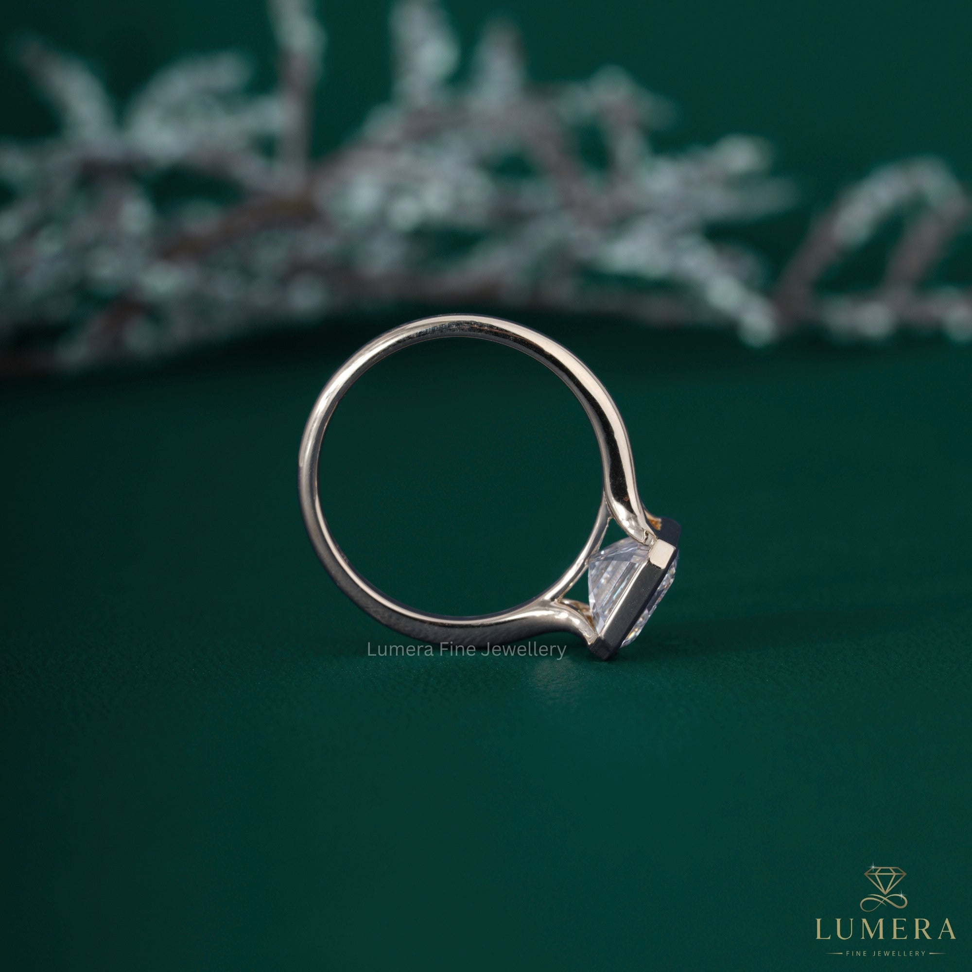 Bezel setting ring with bezel ring.