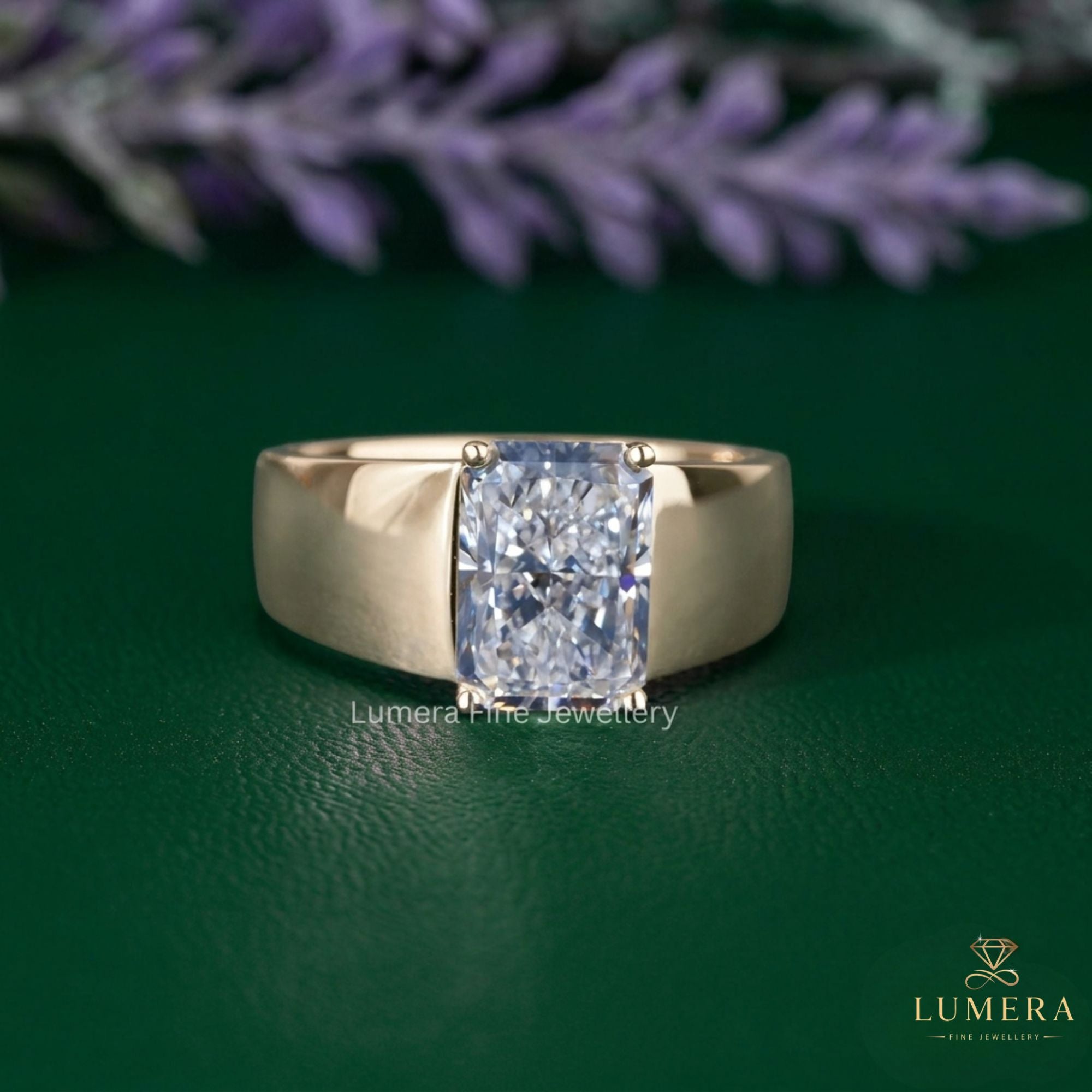 radiant solitaire engagement ring with radiant engagement ring.
