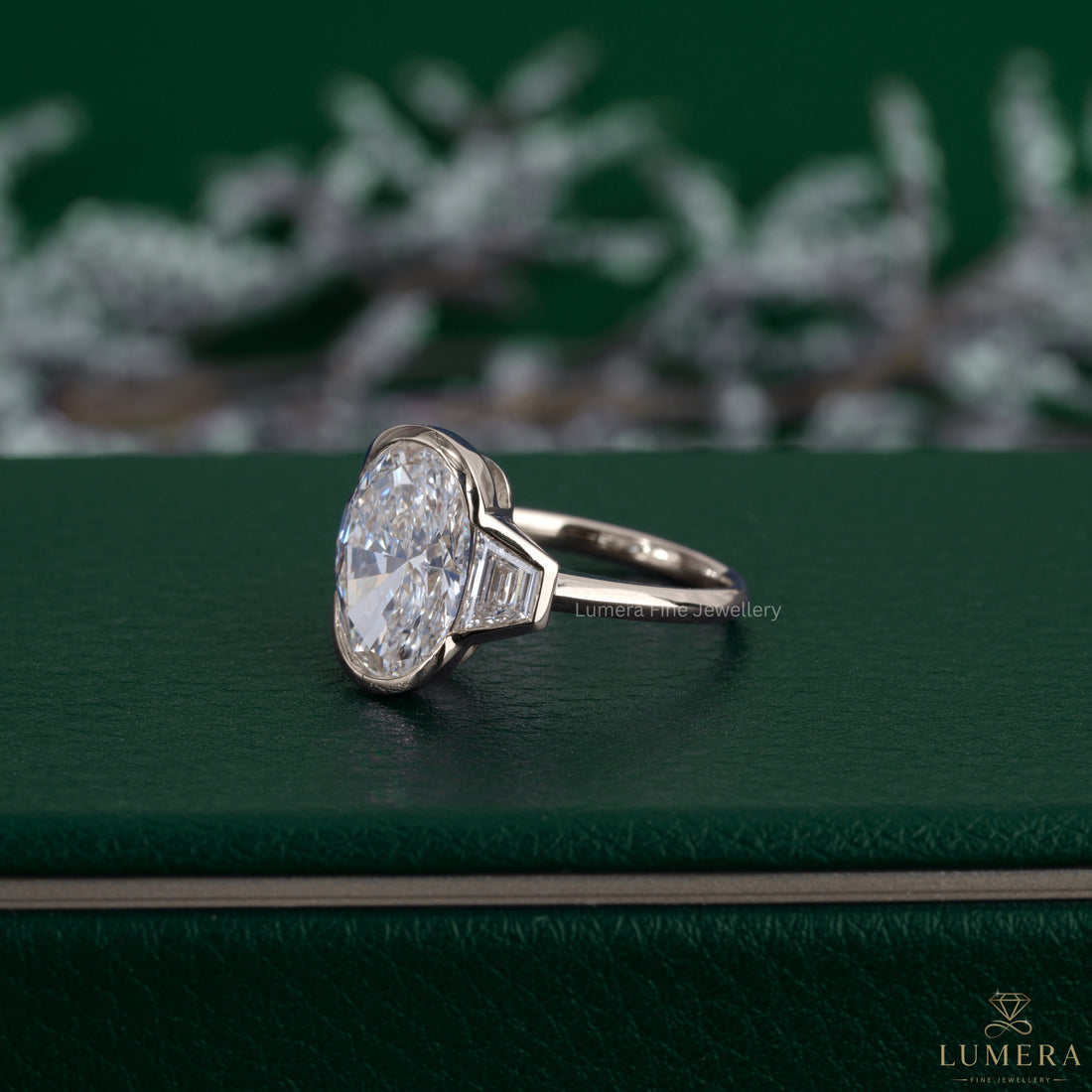 3 diamond ring paired with a knife edge shank.