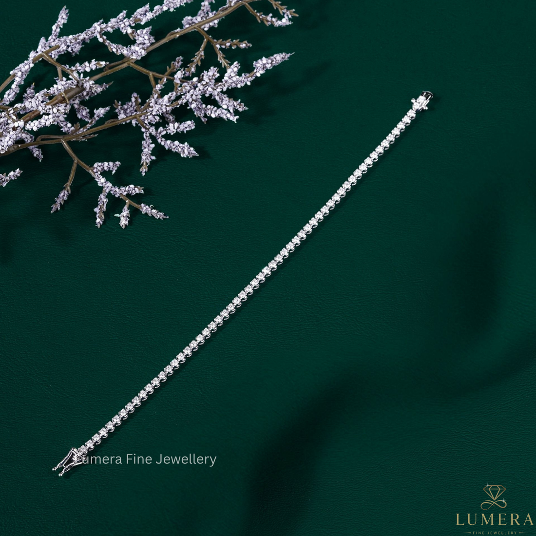 Round Lab Grown Diamond Tennis Bracelet