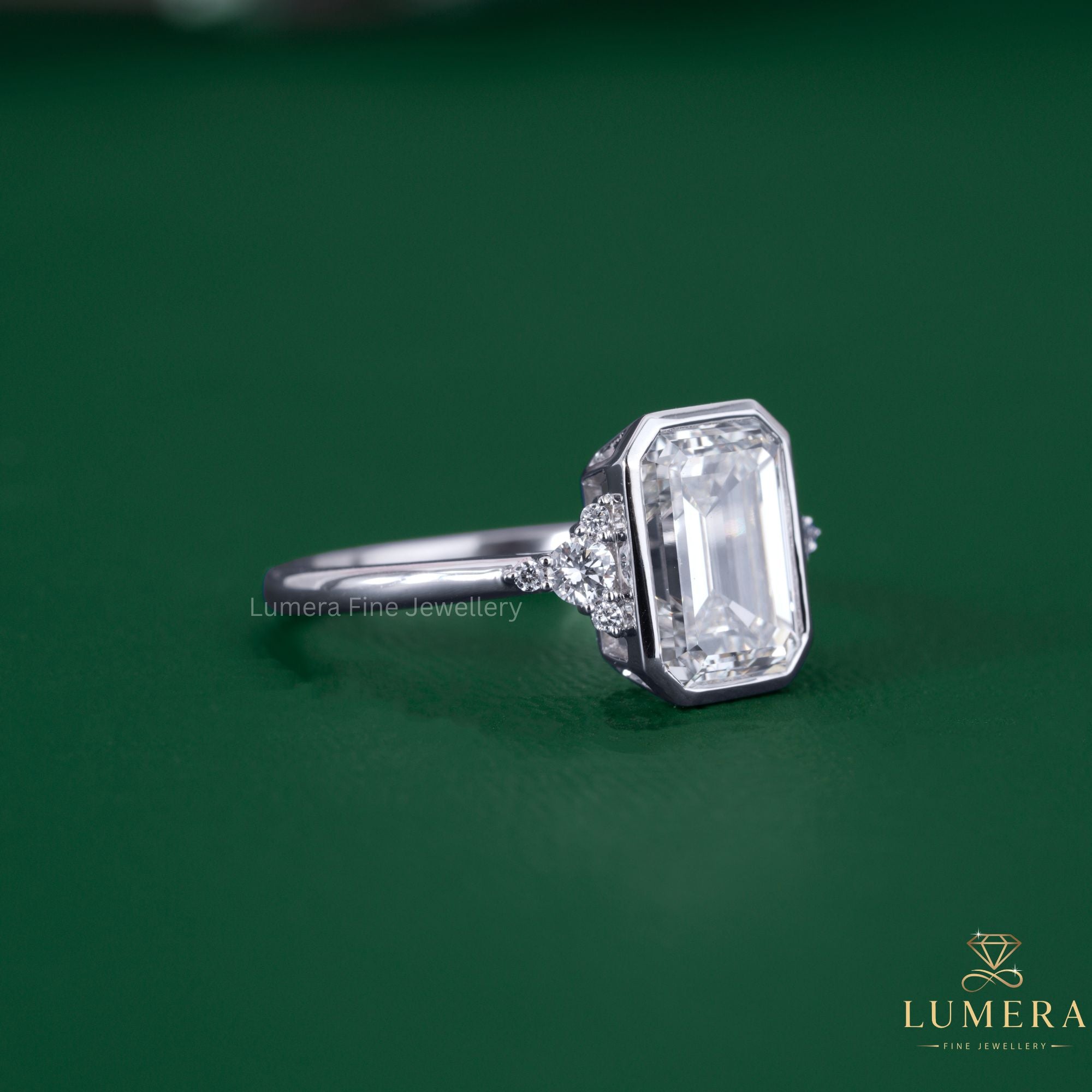 Cathedral ring with muse ring.