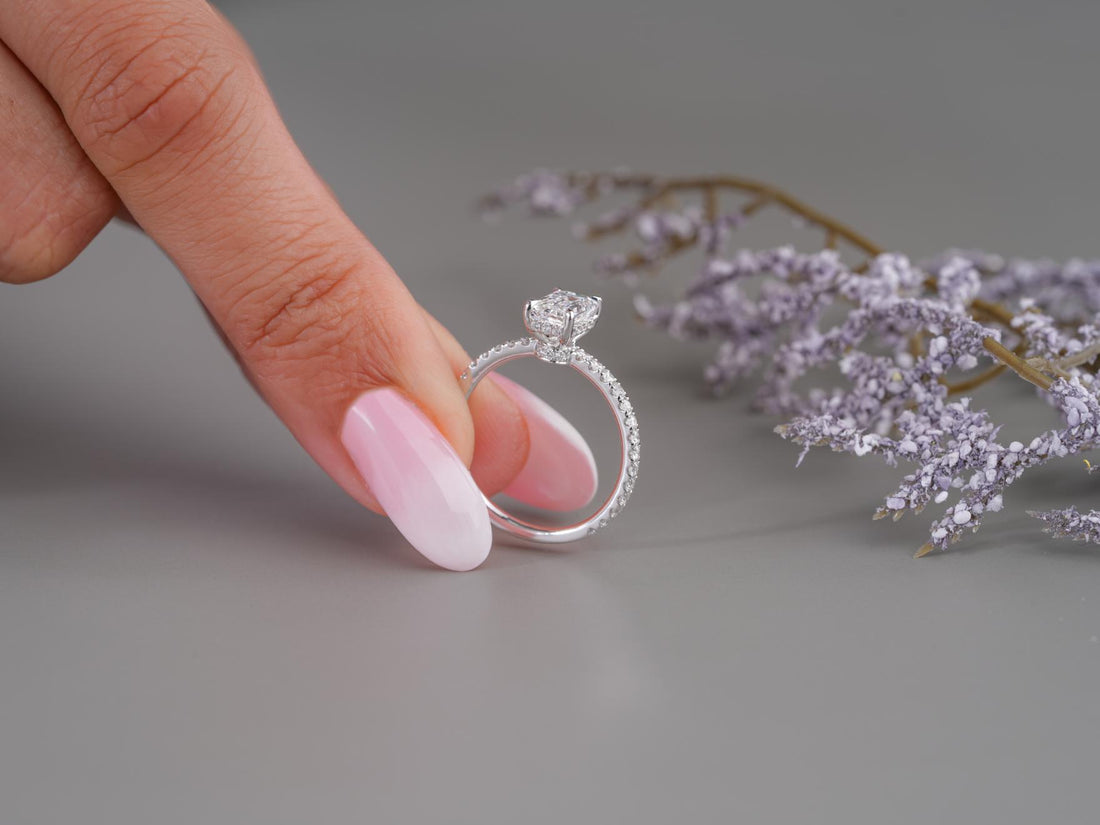 Pave Setting Engagement Ring on Pave Set Engagement Ring.
