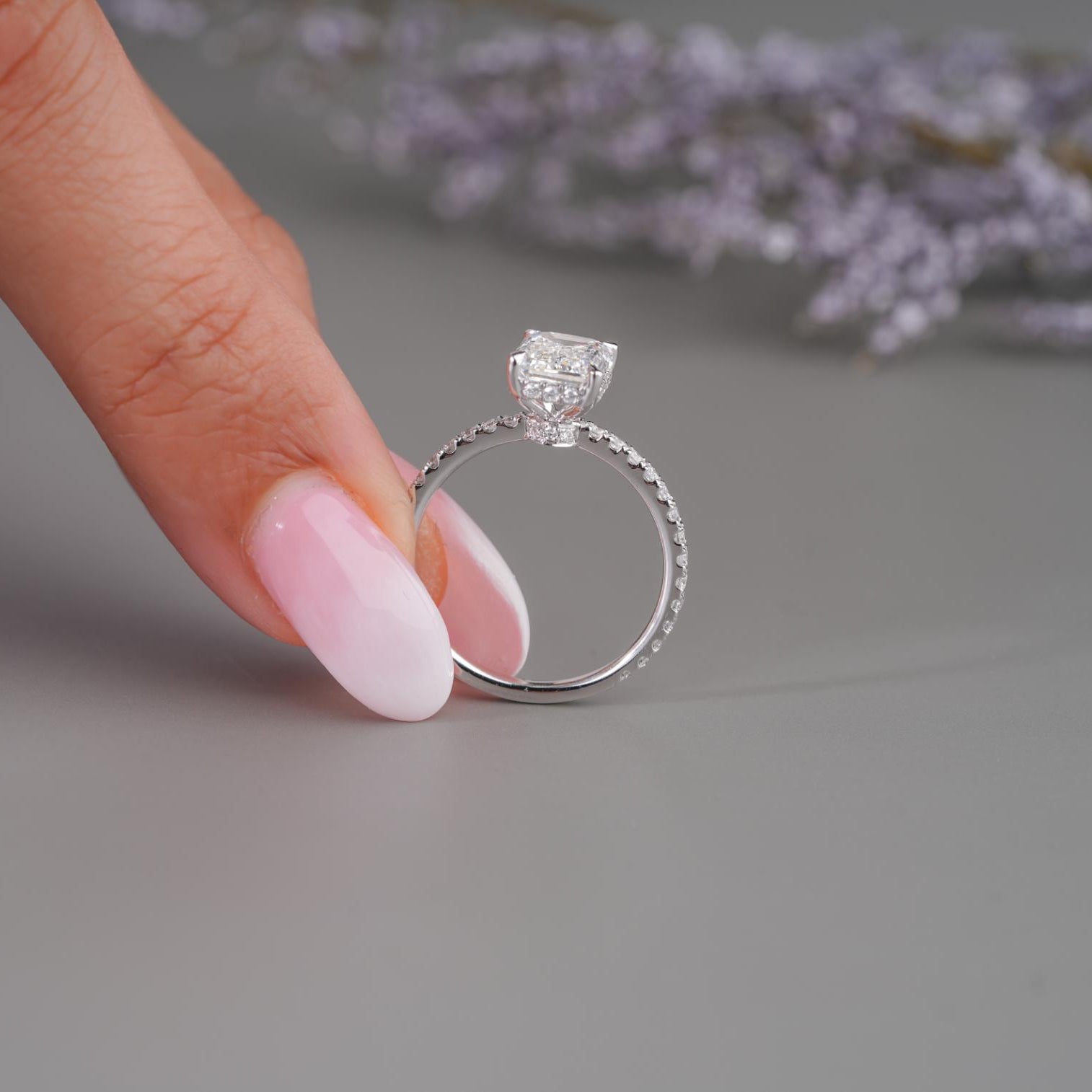 IGI Certified with lab grown diamond.
