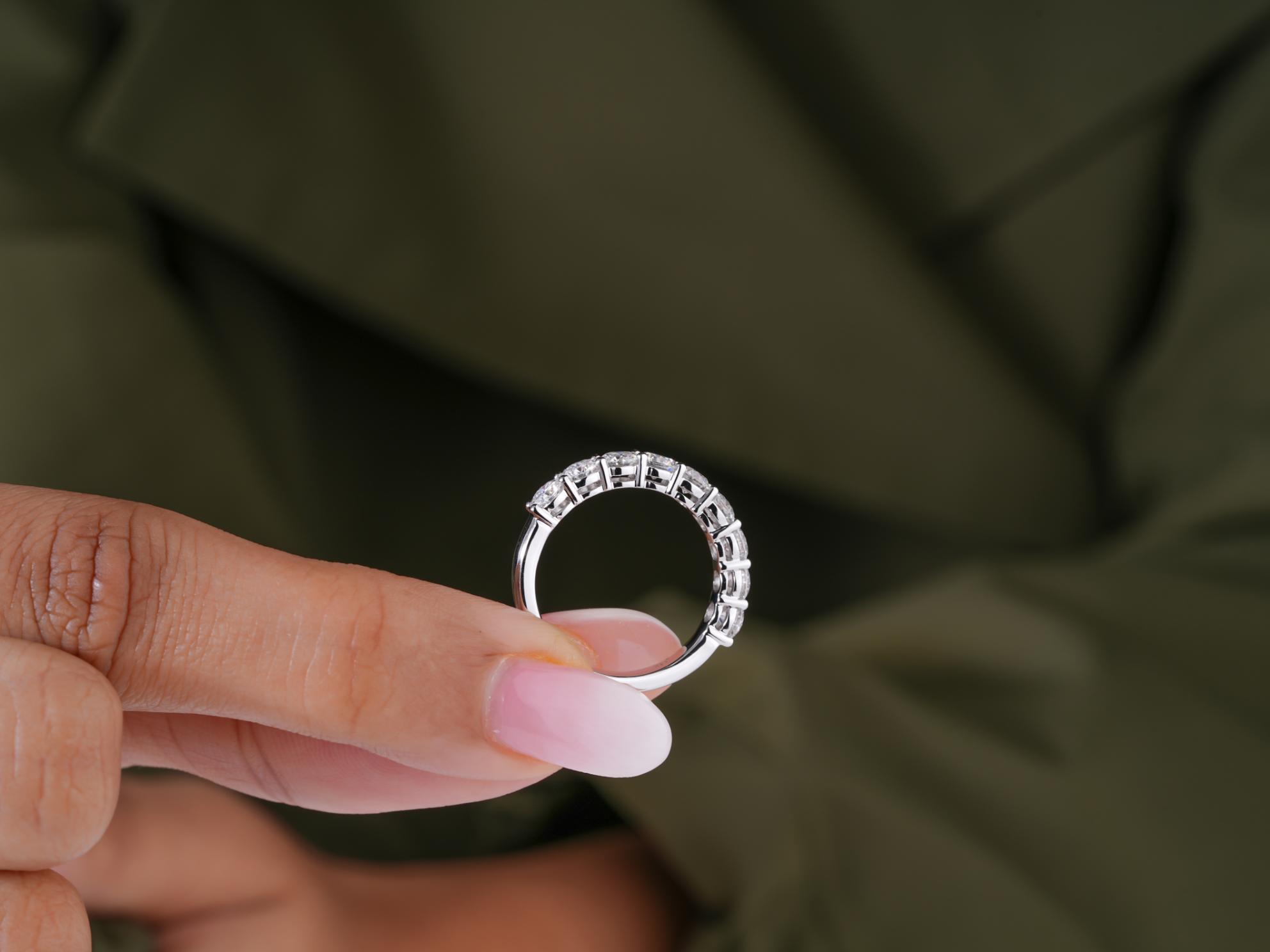 buy wedidng band with lab grown diamond band.
