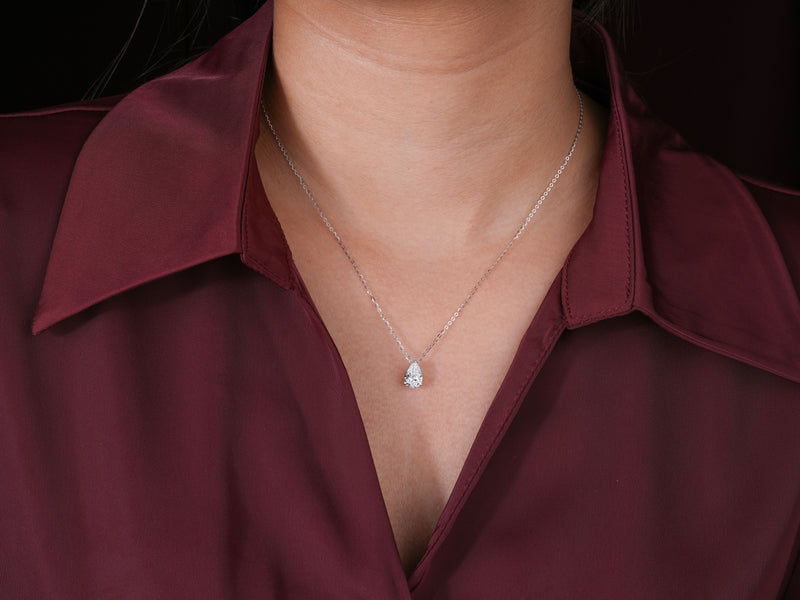 spring ring lock with solid gold pendant.

