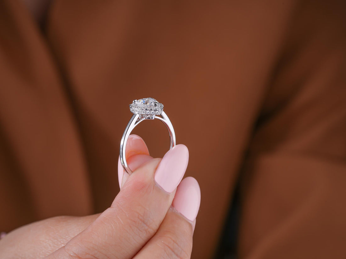 IGI certified diamond on solid gold ring.
