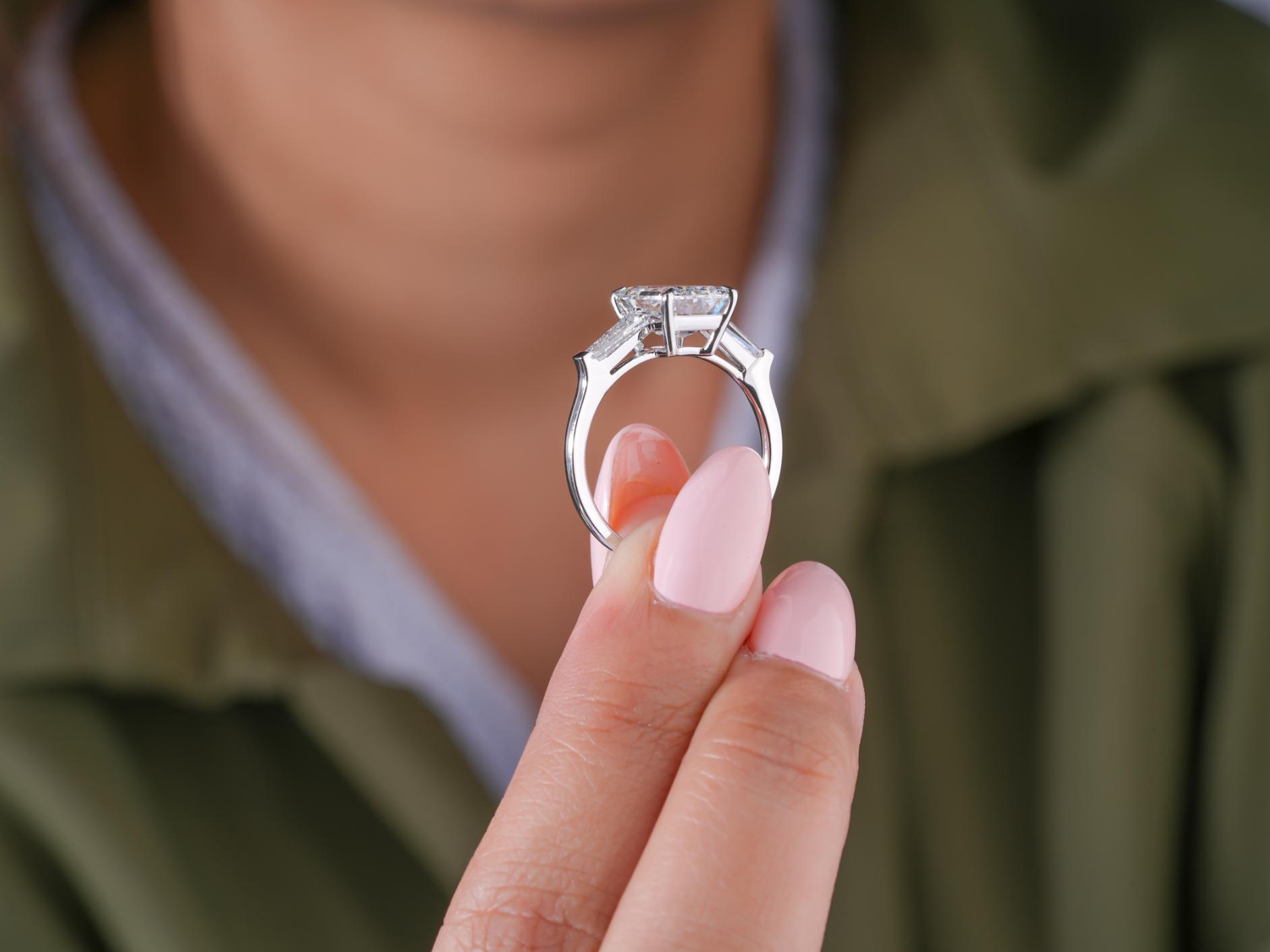 buy diamond ring featuring lumera engagement ring.
