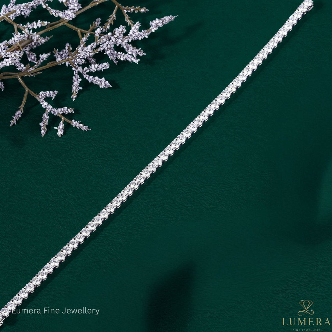 Round Lab Grown Diamond Tennis Bracelet