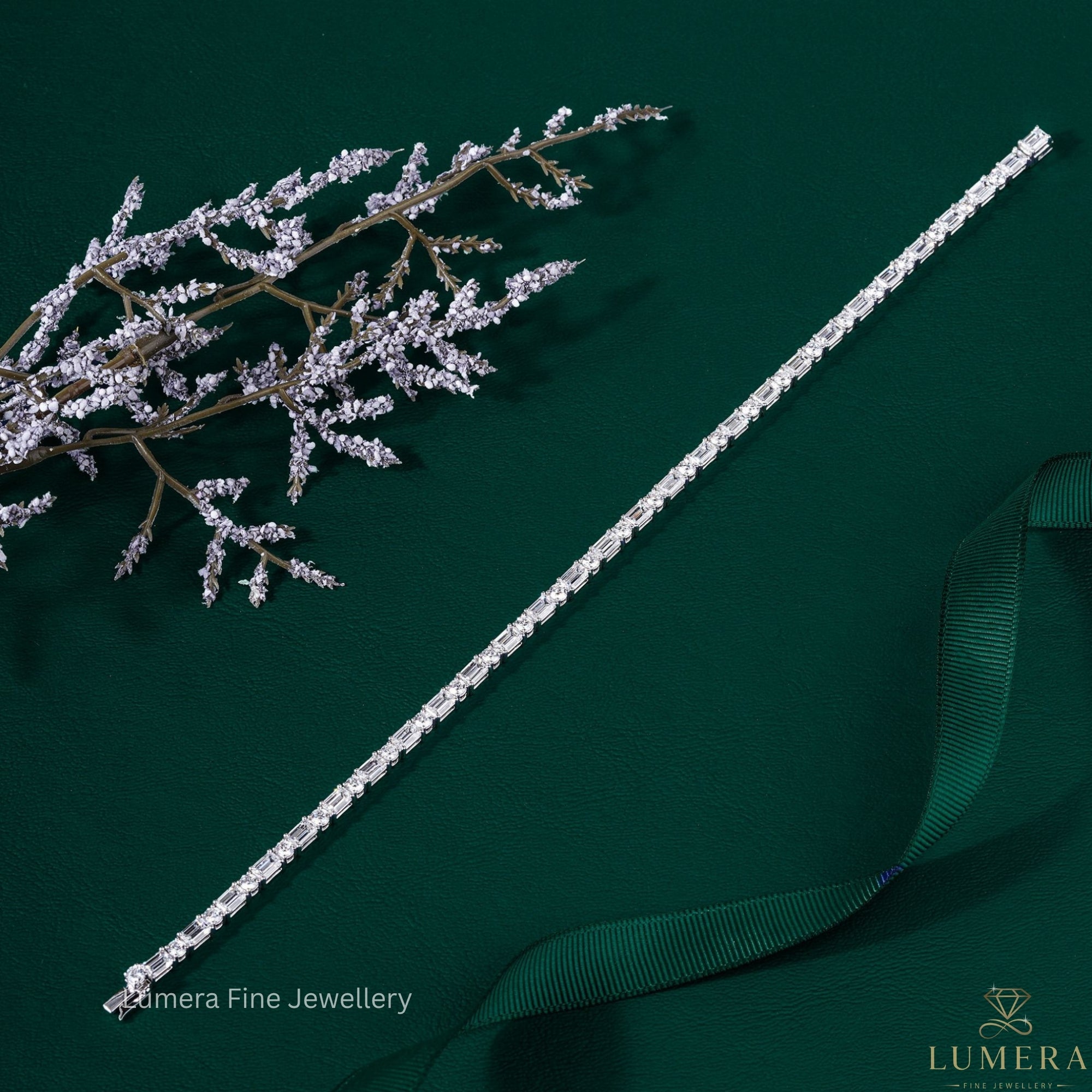 Emerald-Round Lab Grown Diamond Mixed Shape Tennis Bracelet