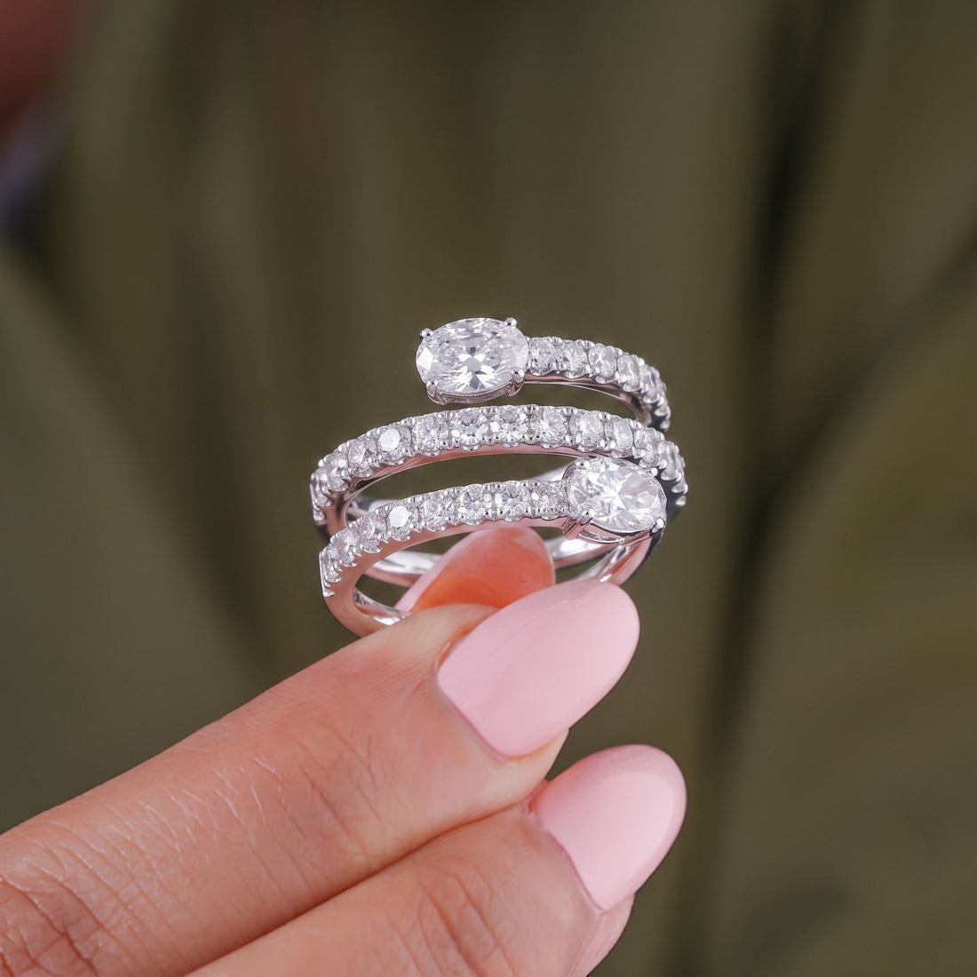 handmade wedding band with customized band.

