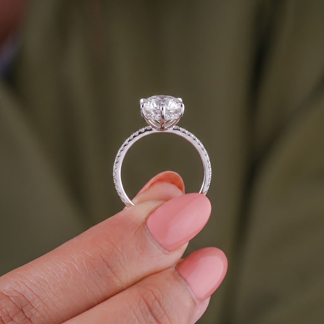 lab grown diamond with gift for her.
