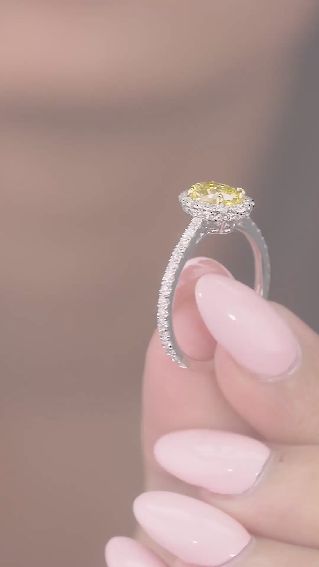 oval cut diamond ring with hidden halo engagement ring.
