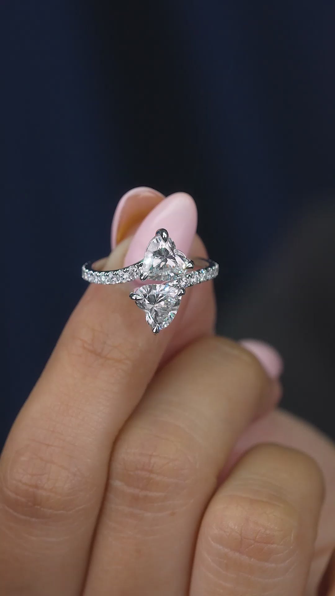 heart pave ring with pave diamond heart ring.
