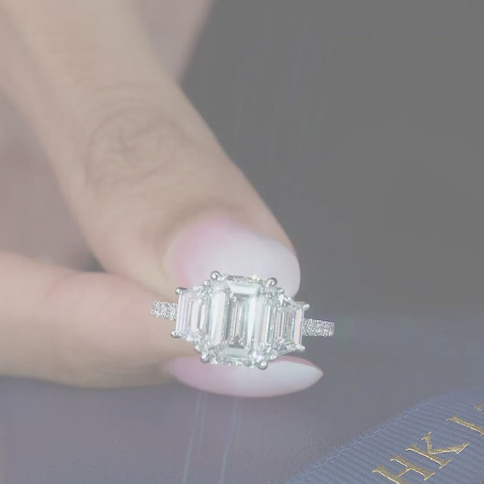 pave setting ring with pave diamond ring.
