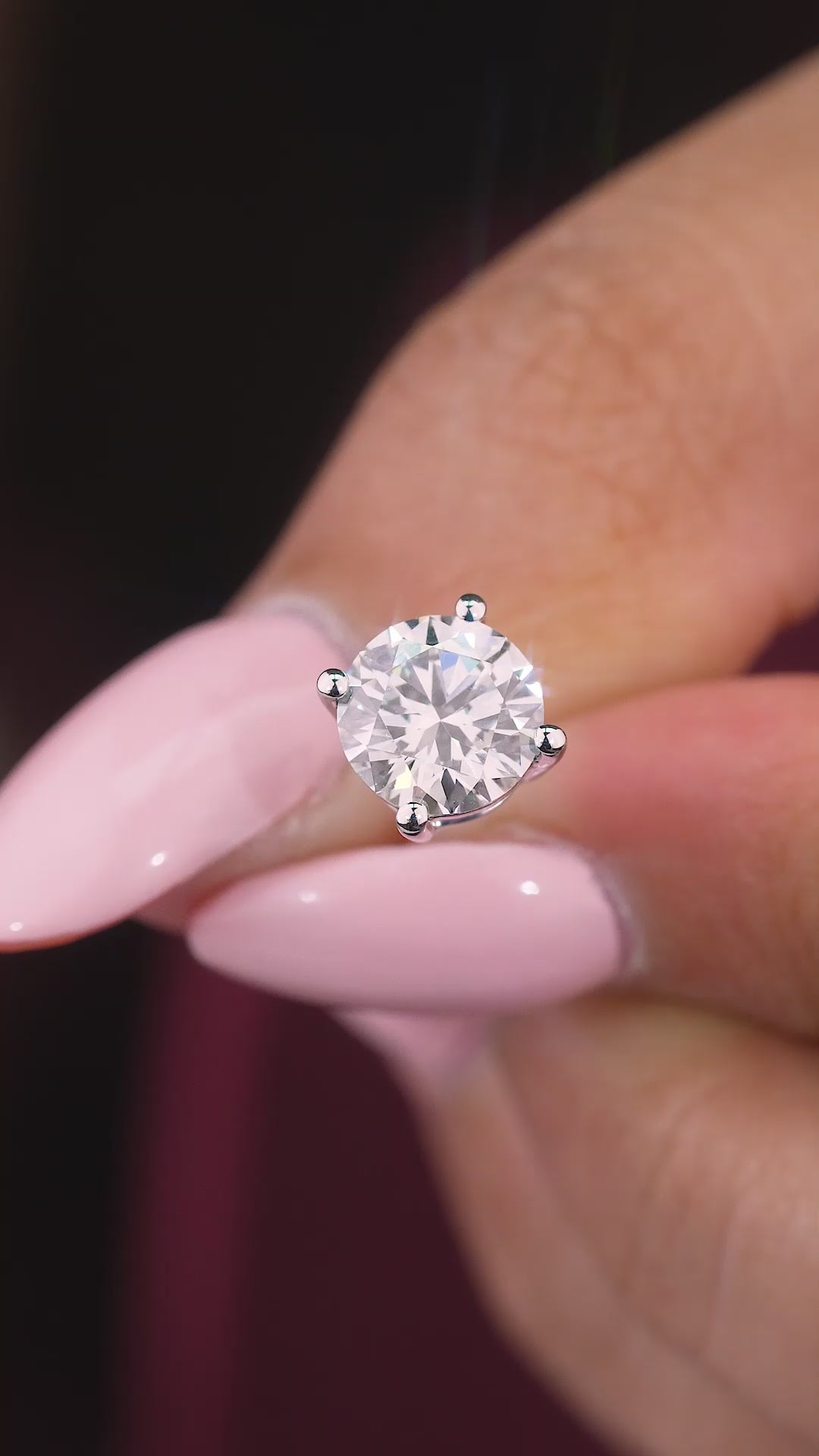 round diamond earrings with solid gold earrings.