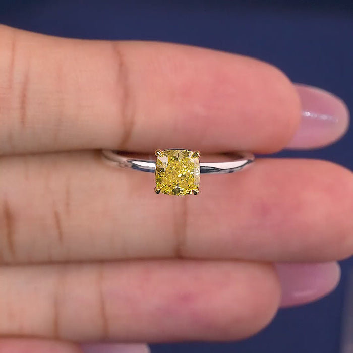 solid gold ring with IGI Certified.
