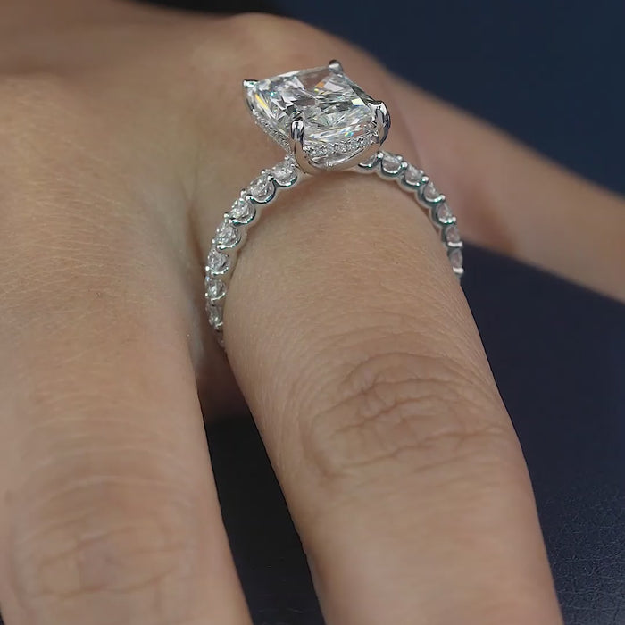 hidden halo ring with U prong setting.
