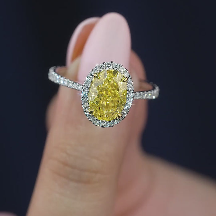 pave engagement ring with engagement ring with pave band.
