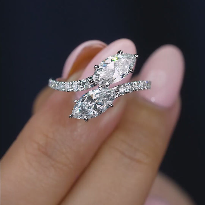 pave set band ring on solid gold ring.
