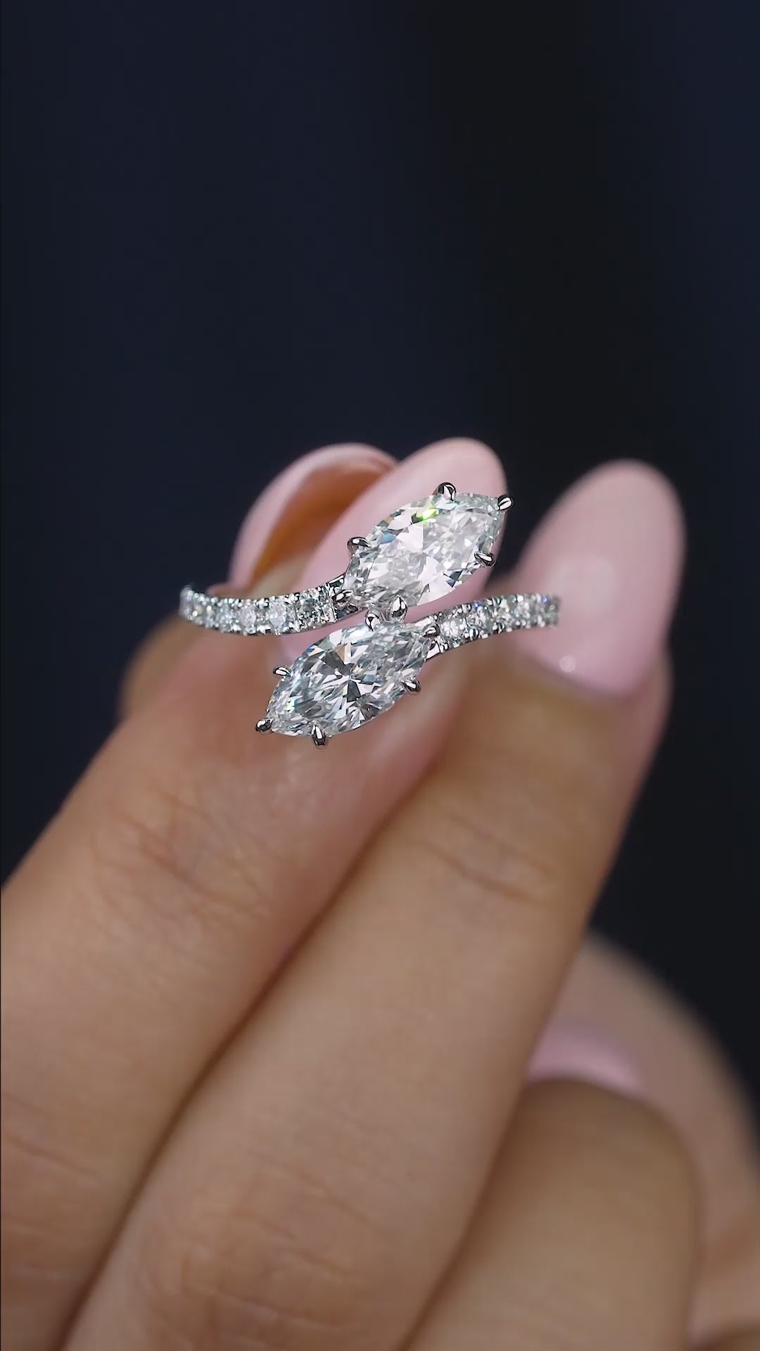 pave set band ring on solid gold ring.
