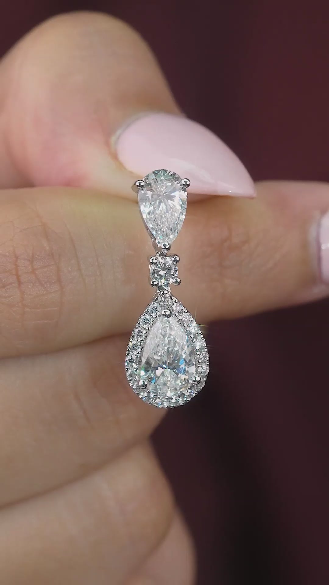 tear drop earrings with solid gold earrings.