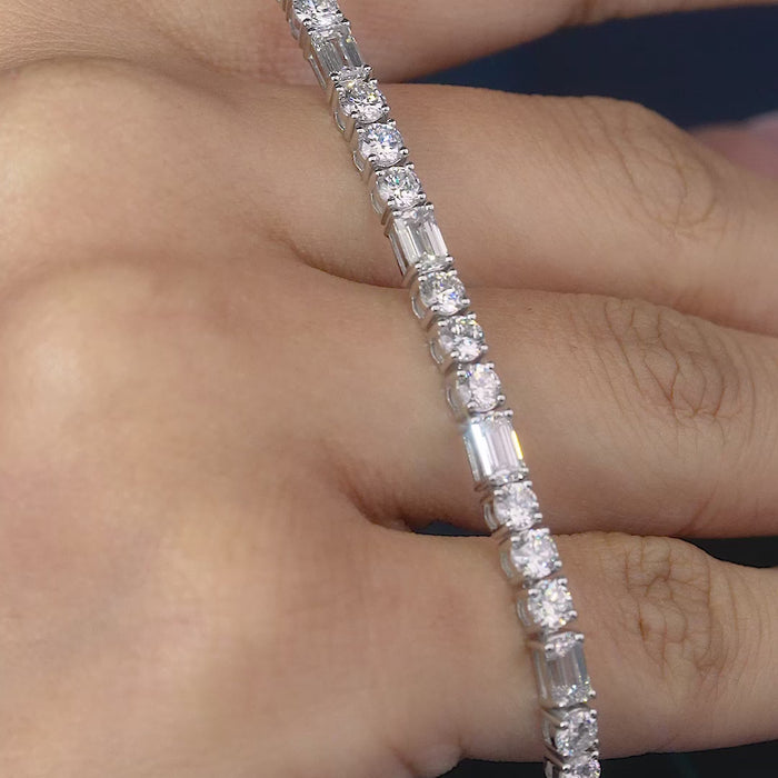 lumera bracelet with emerald diamond bracelet.