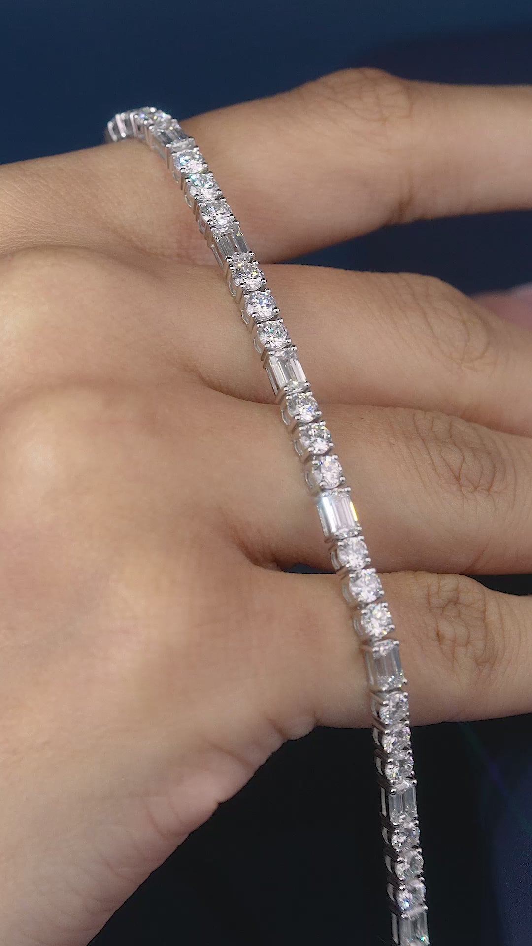 lumera bracelet with emerald diamond bracelet.