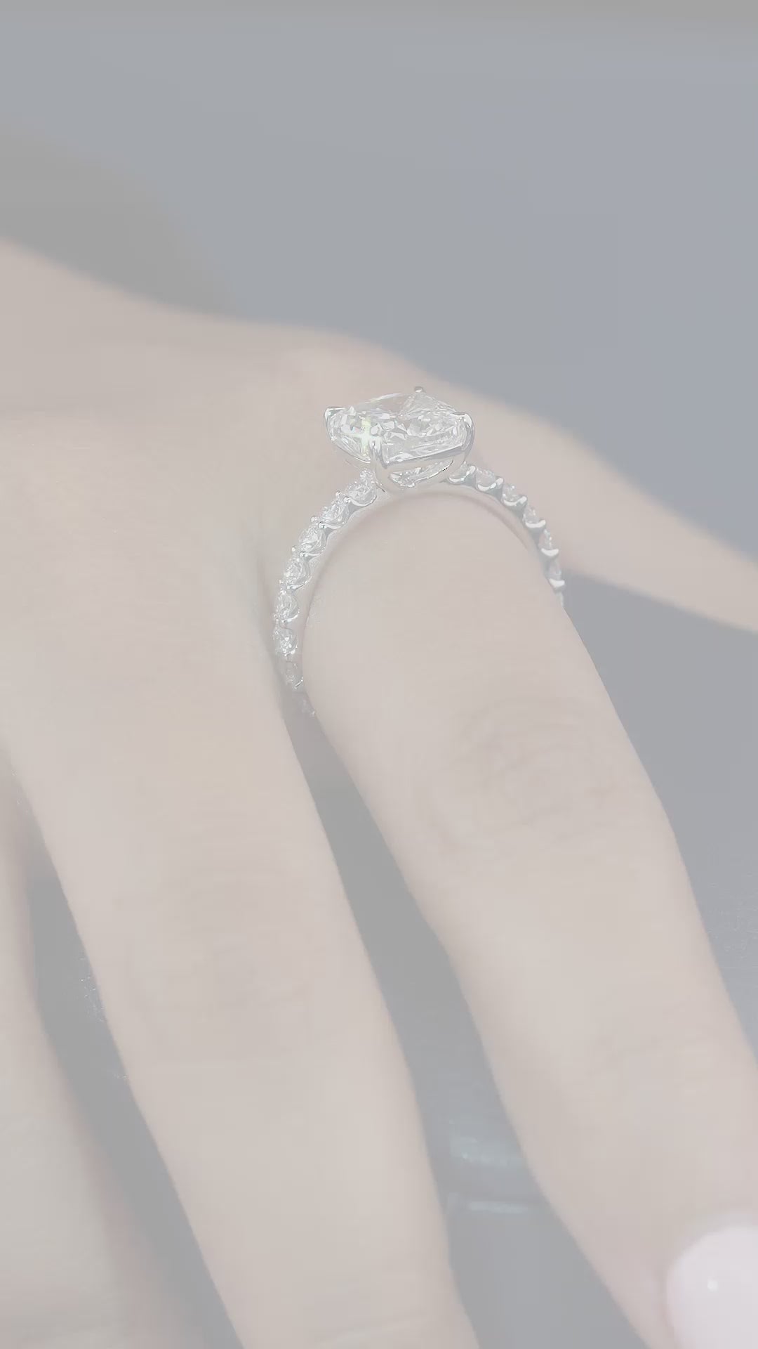 pave setting ring with round cut pave ring.

