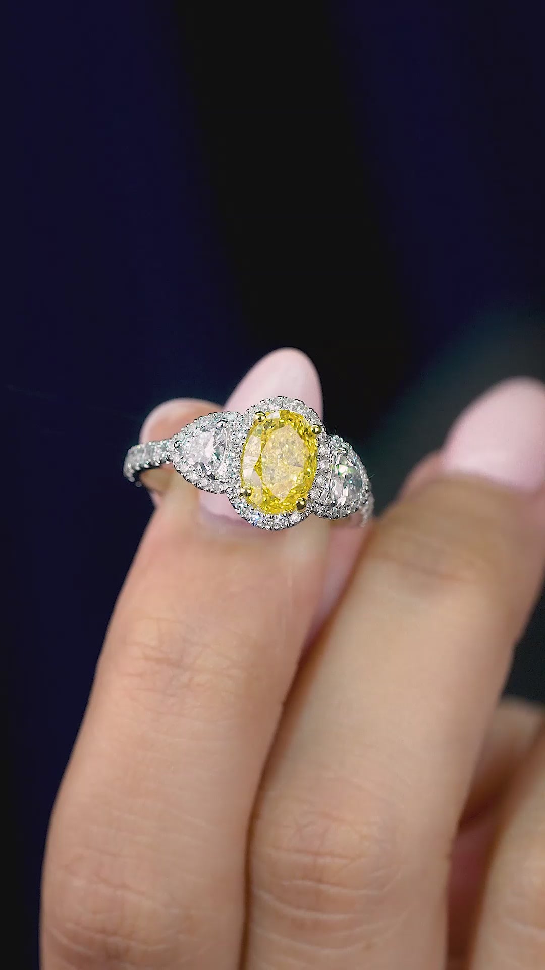 lumera diamond ring in Oval Cut Engagement Ring style.
