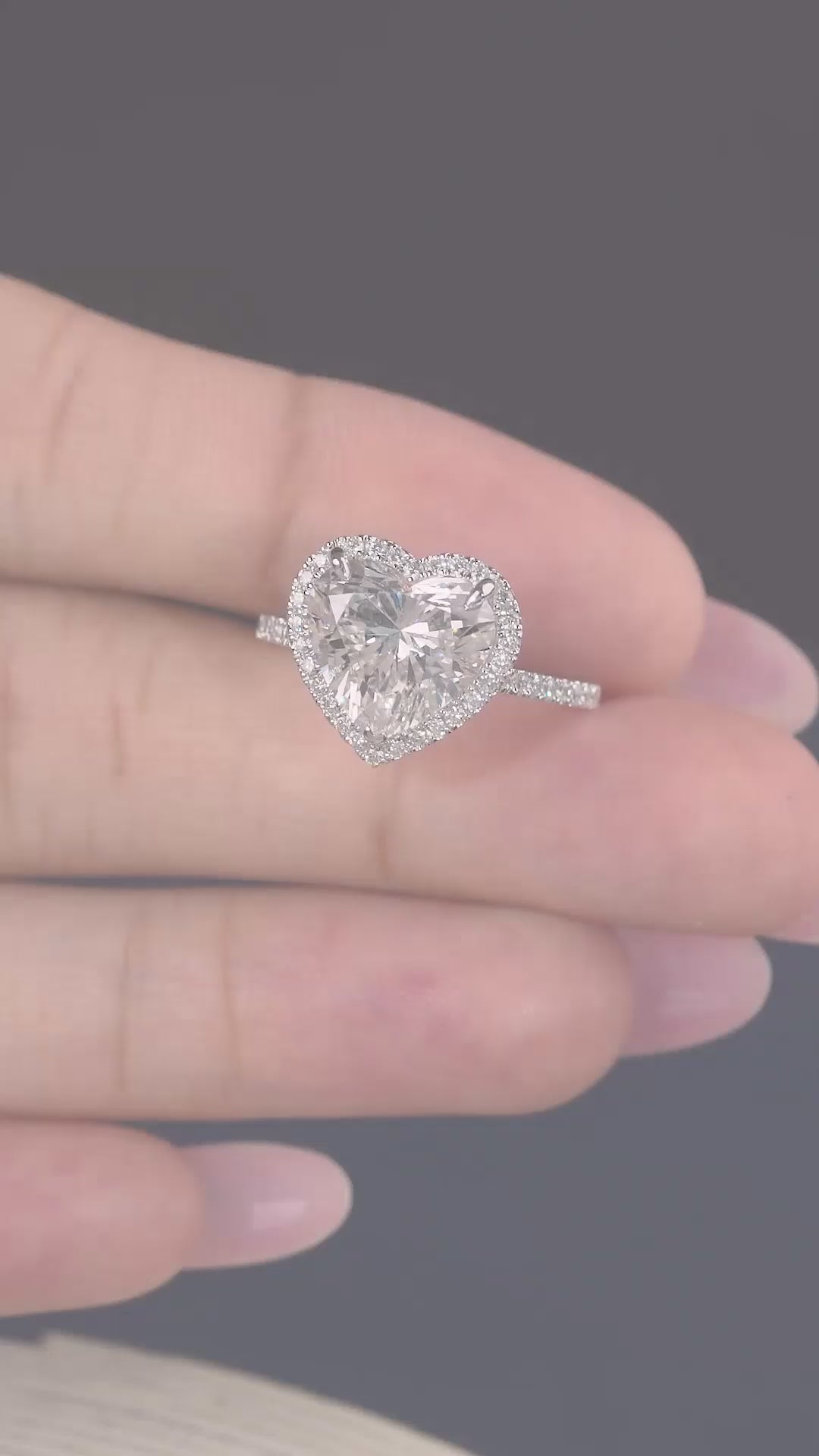 lumera engagement ring with lumera diamond ring.
