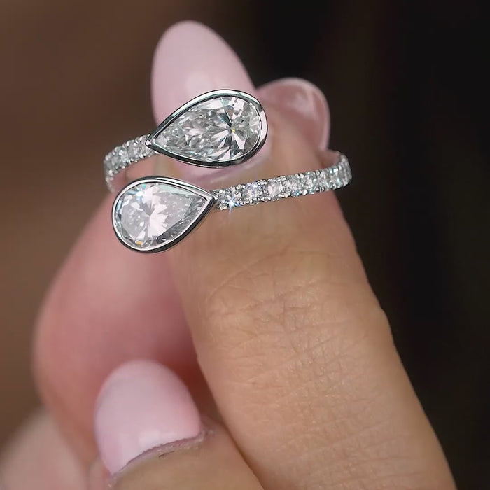 toi et moi engagement ring with you and me ring.