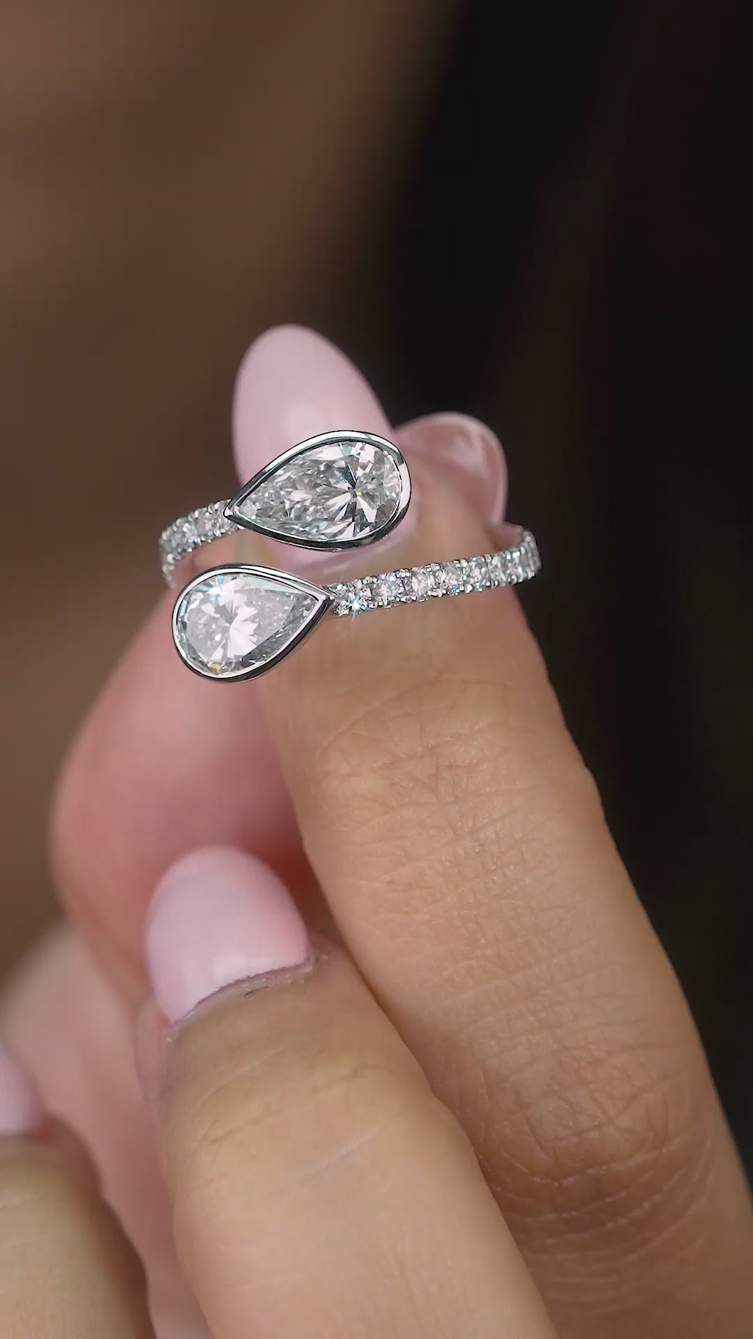 toi et moi engagement ring with you and me ring.