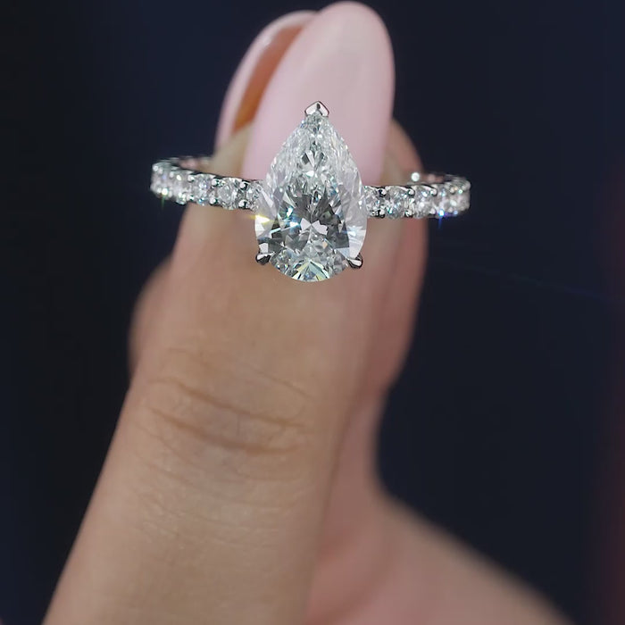 pave setting ring for propose ring.
