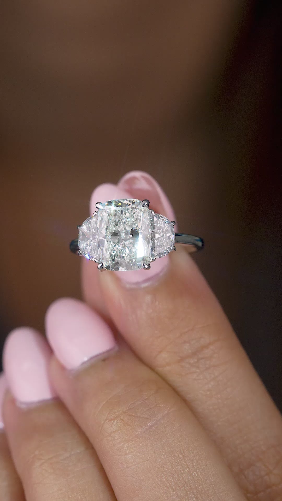 solid gold ring with lab grown diamond.
