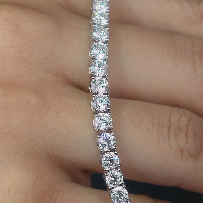 lumera bracelet with eternity tennis bracelet.